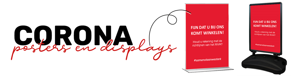 Om alle RIVM corona regels goed en duidelijk zichtbaar te hebben voor uw klanten